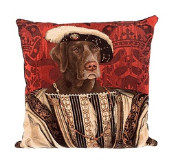 [YHDES-104-03045/M1331] Tyynynpäällinen Chien Francois le premier, 48 x 48 cm