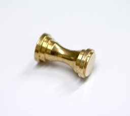 [BOK-VEDIN-MUU-MES--/P1822] Boknäs hyllyn nuppivedin, messinki